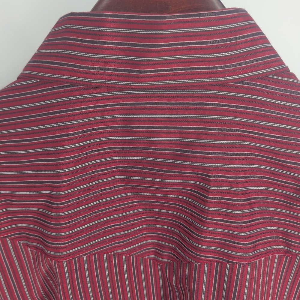 White Horse Pearl Snap Flap Pockets Western Classic Shirt Maroon Red Size L - Picture 8 of 9